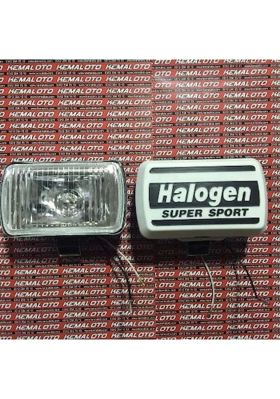 Halogen Kapaklı Dikdörtgen Sis Lambası