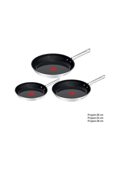 Tefal Duetto Tava Seti, 3 Parça. 20/24/28 Cm, Go Ceram Seramik Yapışmaz Kaplama, Termal Sinyal, Perçinli Sap, Her Türlü Sobaya Uygun, Paslanmaz Çelik, G766s334 Siyah Tefal Duetto Tava Seti, 3 Parça. 20/24/28 Cm, Go Ceram Seramik Yapışmaz Kaplama, Termal Sinyal, Perçinli Sap, Her Türlü Sobaya Uygun, Paslanmaz Çelik, G766s334 Siyah