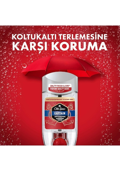 Captain Terlemeyi Önleyici Şeffaf Jel Deodorant 70 Ml