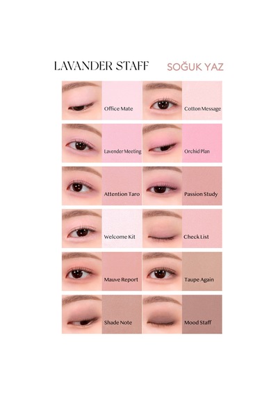 Hafif Dokulu Yoğun Renklere Sahip Göz Farı Paleti Clıo Pro Eye Palette Air 07 Lavender Staff 07