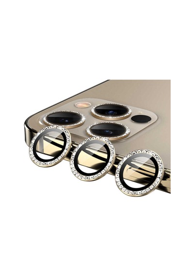 11 Pro Uyumlu Cl-06 Kamera Frm Koruyucu-gold Gold