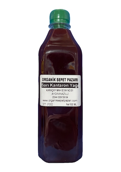 Organik Sepet Pazarı Sarı Kantaron Yağı 500 ML Organik Sepet Pazarı Sarı Kantaron Yağı 500 ML