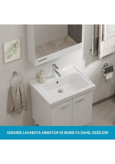 Turkuaz Frame Lavabo 60 X 45 Cm.beyaz Vb015h82u00 Beyaz