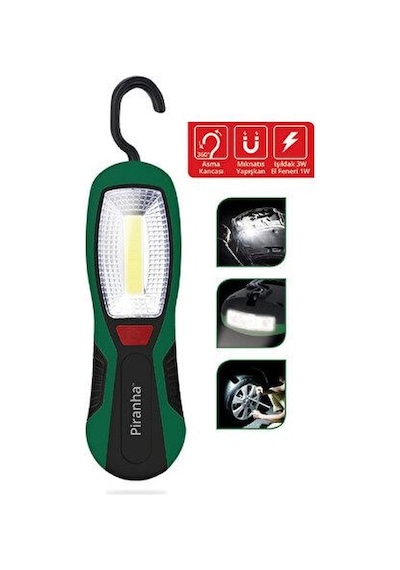 Piranha 21105 Mıknatıslı Led Işıldak El Feneri