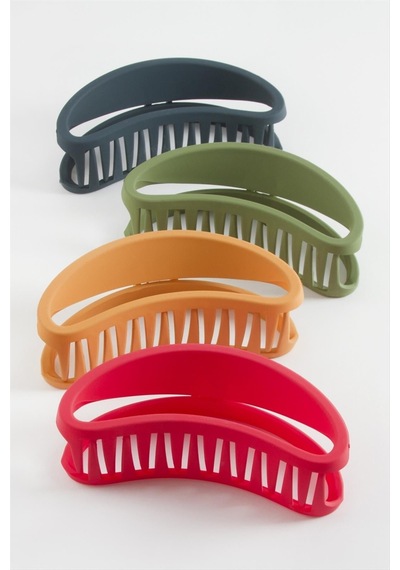 Kayık Renkli Mandal Toka 12 Cm Kırmızı
