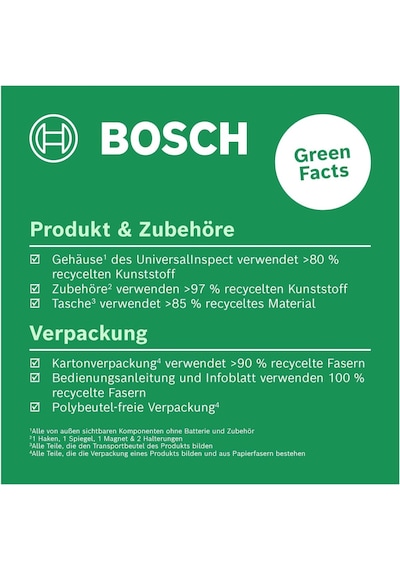 Bosch Home &amp Garden Universalınspect Denetim Kamerası Kamera Başlığı Çap: 8 Mm, Kablo Uzunluğu: 0, 95 M, Ren