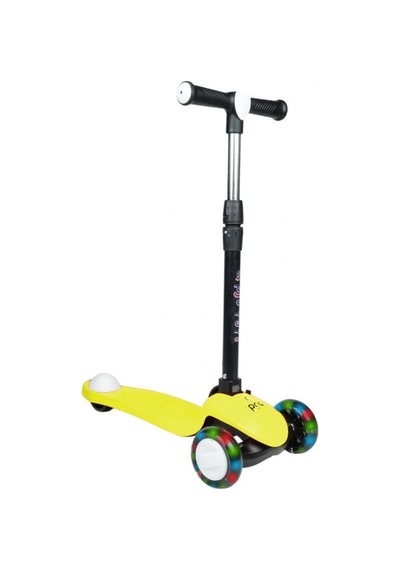 3+ Yaş Pro Scooter Sarı Işıklı 50 Kg Taşıma Kapasiteli Sarı