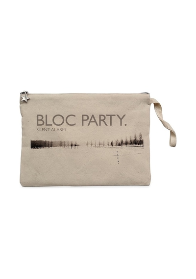 Bloc Party Silent Alarm Krem Clutch Astarlı Cüzdan / El Çantası Krem