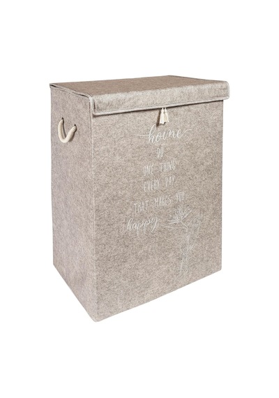 Tr Keçe Çok Amaçlı Kapaklı Düzenleyici Kutu 55 X 41 X 30 Cm Mega, Bej