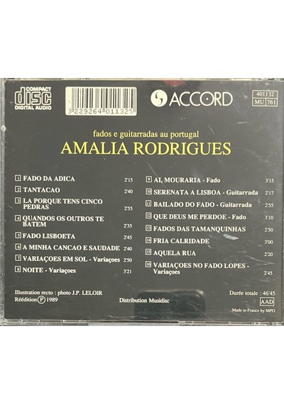Müzik Cd Sidir - Plak Değildir Cd Amalia Rodrigues Fados E Guit
