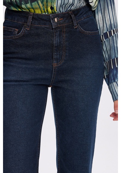 Faik Sönmez Wıdeleg Fit Önü Ütü İzli Elastanlı Jean Pantolon W27jpn008 Uw27jpn00827 İndigo