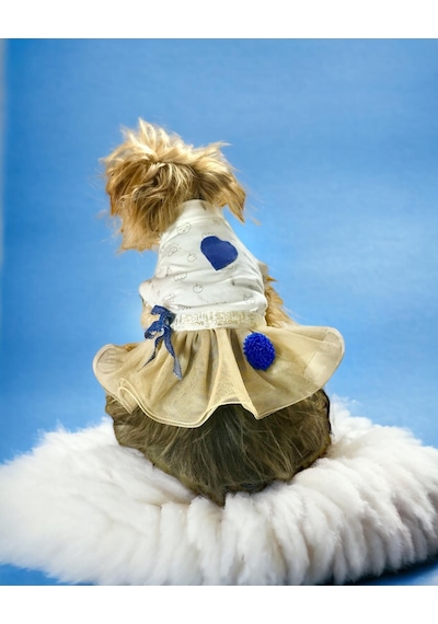 Kemique Navy Creamy Tütülü Köpek Elbisesi