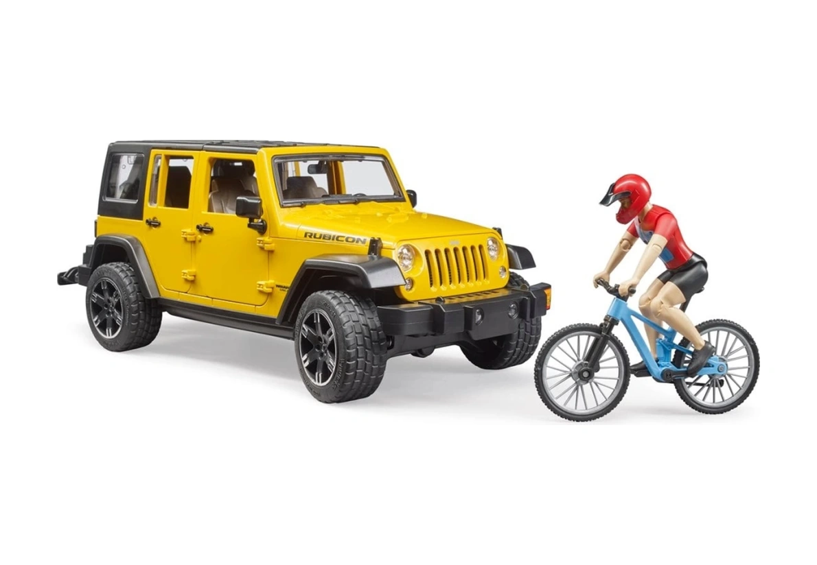 Jeep W. Rubicon & Bisiklet Ve Sürücüsü Sarı
