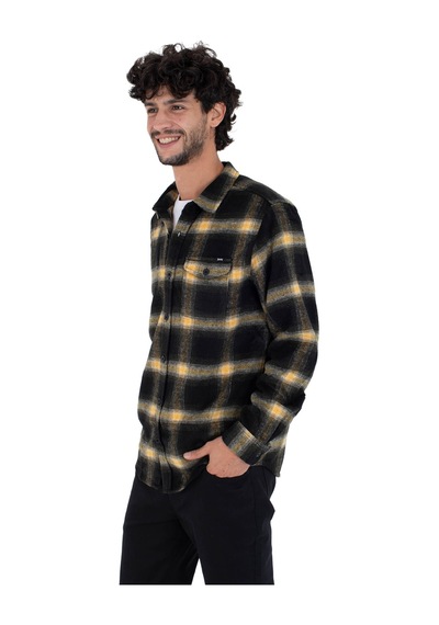 Hurley Hurley Portland Heavyweight Flannel Erkek Siyah Sweatshirt Blk Siyah