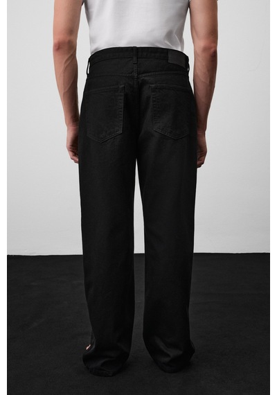 Grımelange Grimelange Ryder Erkek Loose Fit Siyah Jeans