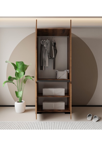 Floransa 4 Kapılı Flr4 -ıra Ceviz - Antrasit Gardırop-çok Amaçlı Dolap-yüklük Ceviz - Antrasit Floransa 4 Kapılı Flr4 -ıra Ceviz - Antrasit Gardırop-çok Amaçlı Dolap-yüklük Ceviz - Antrasit
