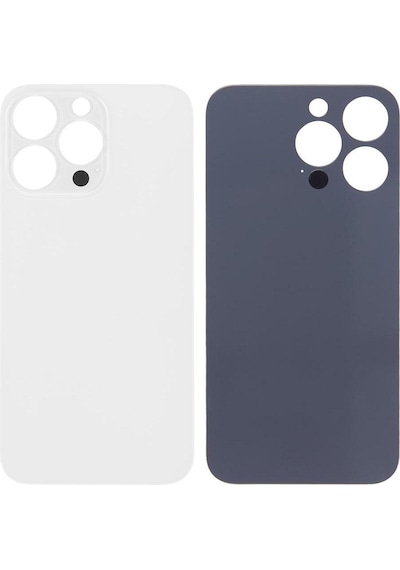Apple Uyumlu iPhone 13 Pro Arka Pil Batarya Kapağı - Lens Hariç Silver