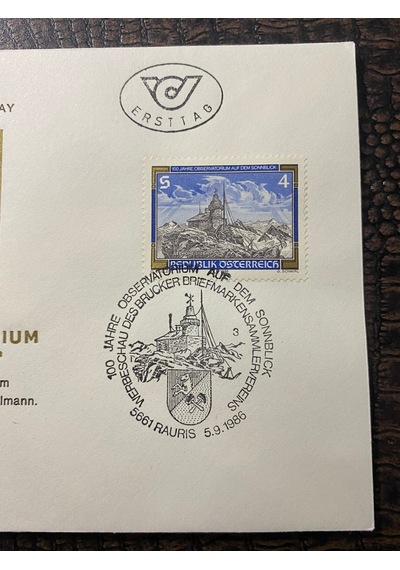 Österreich Fdc Avusturya 1986 Özel Pullu İlkgün Zarfı