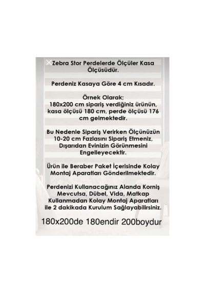 Sarmaşık Desen Boncuklu Zebra Stor Perde Krem Renk Ekru - 97205377 Ekru