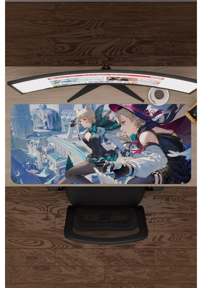 Lyney Genshin Impact Anime Gacha V1 - 90x40 Xxl Gaming Mouse Pad Fare Altlığı