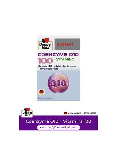 Koenzim Q10 + Vitamins 100 Mg 30 Kapsül