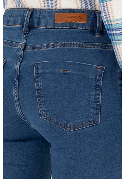U.S. Polo Assn.  Kadın Mavi Toothpick Fit Jean Pantolon 50297503-DN0022