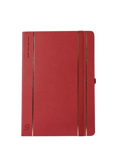 Burg Defter Çizgisiz 9x14 - Kırmızı