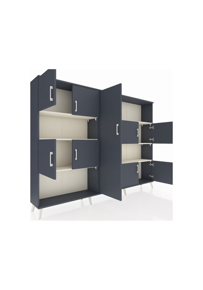 Arges Dolap 10 Raflı 9 Kapaklı 220x30x163 Antrasit-antrasit/aytaşı Antrasıt/aytası - Antrasıt Arges Dolap 10 Raflı 9 Kapaklı 220x30x163 Antrasit-antrasit/aytaşı Antrasıt/aytası - Antrasıt