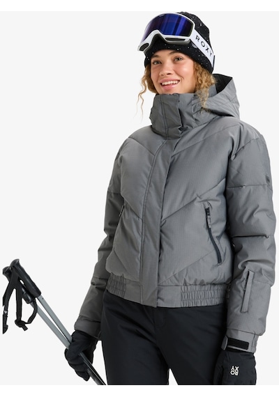 Roxy Snow Shımmer Jk Kadın Anthracite - Solid Snowboard Ceketi Erjtj03544-11793 Gri