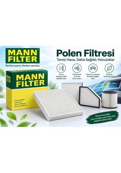 Mann-fılter Standart Polen Filtresi Dacia Lodgy 1.5 Dci 110 Hp 2012-2021 Uyumlu