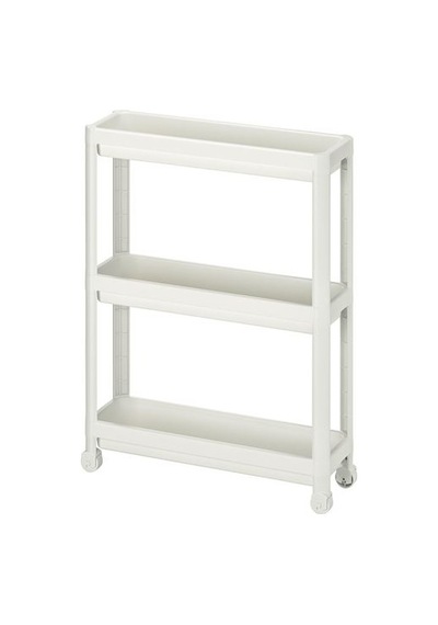 Ikea Vesken Servis Arabası, Beyaz, 54x18x71 Cm
