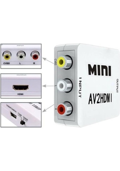 Molix Rca Av To Hdmi Çevirici Dönüştürücü Adaptör Analog To Hdmı (464150618)