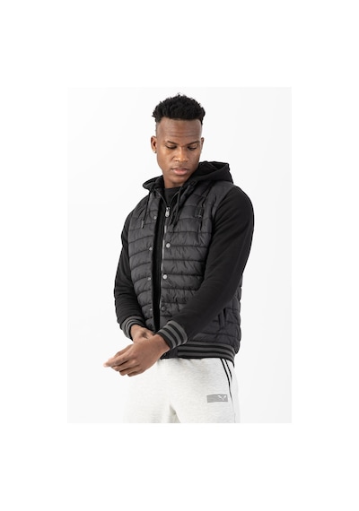 Maraton Sportswear Regular Erkek Hakim Yaka Uzun Kol Outdoor Siyah Mont 22352-siyah Siyah