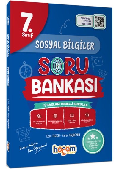 Hocam Anlatır 7. Sınıf Sosyal Bilgiler Tamamı Video Çözümlü Soru Bankası Maarif Model