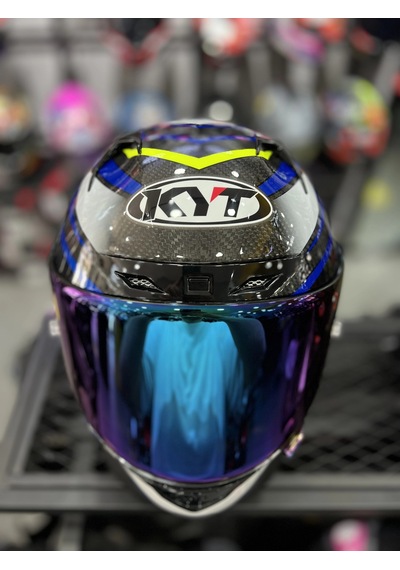 Kyt NZ-Race Carbon +1 Irıdyum Vizör Motosiklet Kaskı Mavi