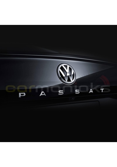 Passat Yeni Tip Bagaj Yazısı Amblem 3D Sticker Beyaz