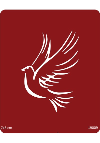 Airbrush Tattoo Barış Güvercini Stencil Süsleme Ve Boyama Kalıbı