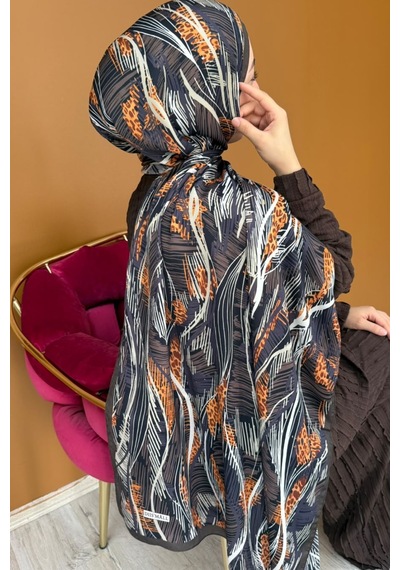 Mimiyum Perla Şal- Sarmal Desen - Model 4 Çok Renkli