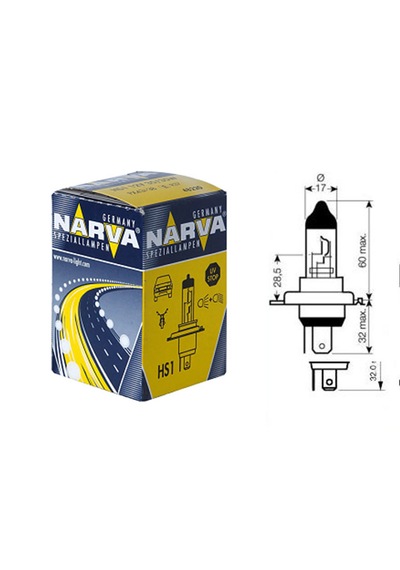 Motosiklet Far Ampulü Narva Hs1 H4 12v35/35 W Halogen Ktm 200 Duk