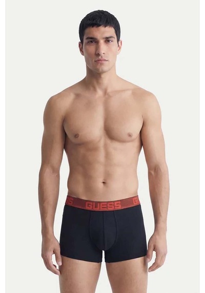 Guess Erkek 3'lü Boxer U6gg13.jblk Siyah