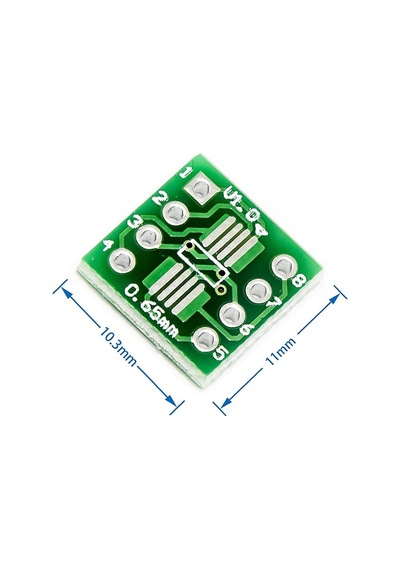Ssop8 Sop8 Dıp8 Smd Çevirici Pcb Sop8 Ssop8 Tssop8 Ssop Tssop Msop Prototip Deney Kartı Fr4