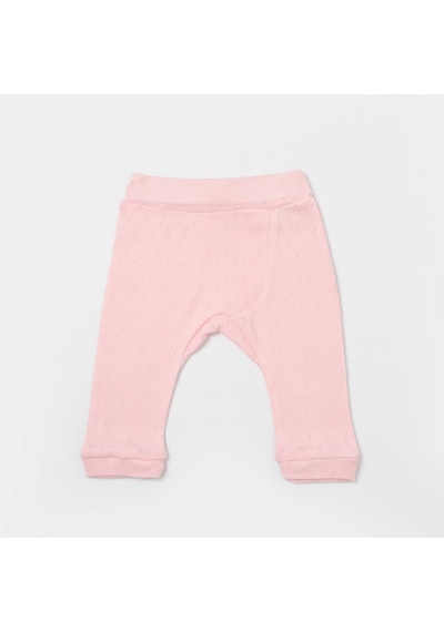 Bibaby Jakarlı 2'li Pantolon 57912 Pembe-ekru
