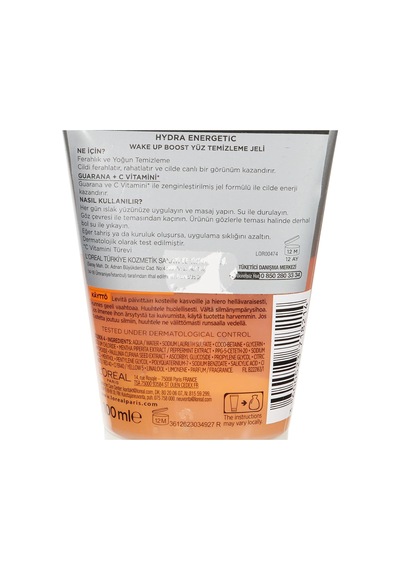 Men Expert Hydra Energetic Wake Up Boost Yüz Temizleme Jeli 100 Ml