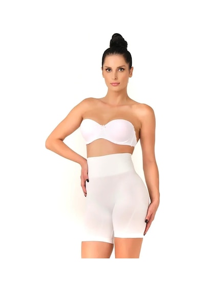 Ang Butik Beyaz Düşük Bel Double Pantalon Korse
