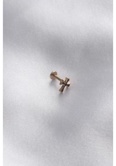 316L Cerrahi Çelik Gold Renk Tragus Piercing Altın
