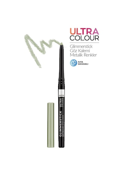 Avon Glimmerstick Asansörlü Metalik Göz Kalemi Green Lights