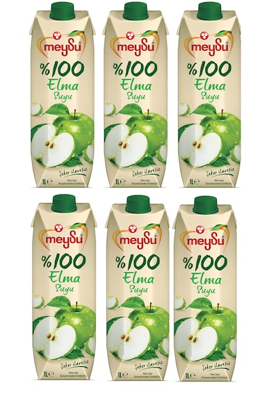 Meysu %100 Elma Suyu 1 Lt X 6 Adet