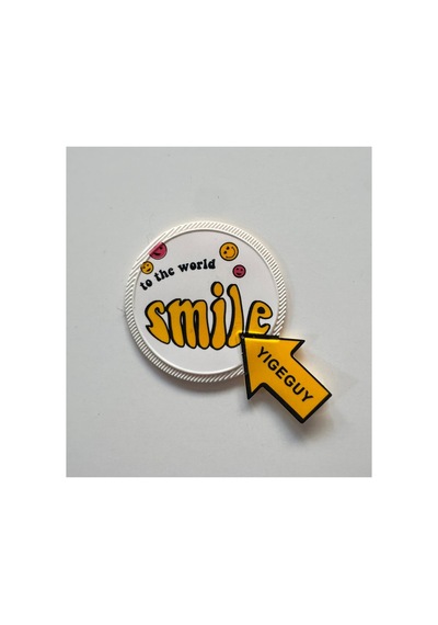 Yumuşak Silikon Ütülenebilen Veya Sticker Olarak Kullanılabilen Smile Patch Modeli