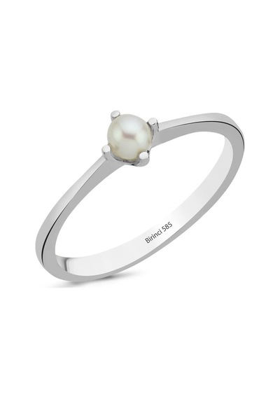 3,5 Mm Doğal İnci Yüzük Vrtz118408s8 Beyaz