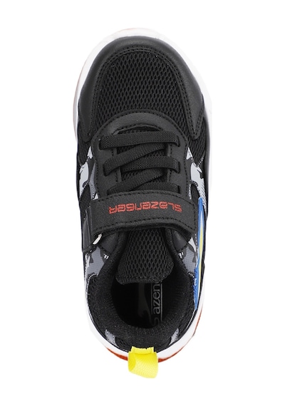 Slazenger KASHI KTN Çocuk Cırt Cırtlı Siyah - Kırmızı Sneaker